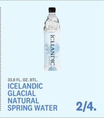 Kings Food Markets Icelandic glacial natural spring water offer