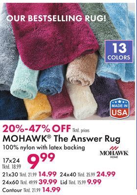 Boscov's Mohawk® the answer rug offer