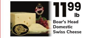 ACME Boar's head domestic swiss cheese offer