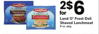 ACME Land o'frost deli shaved lunchmeat offer