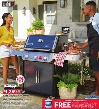 Ace Hardware Weber® genesis® sa-e-330™ gas grill offer