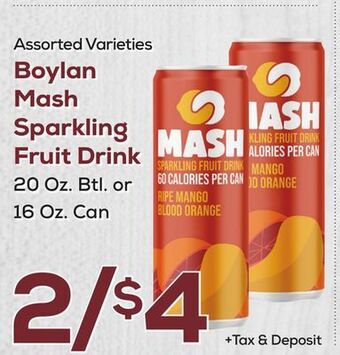 DeCicco & Sons Boylan mash sparkling fruit drink offer