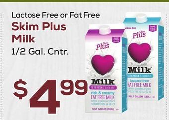 DeCicco & Sons Skim plus milk offer