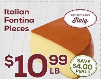 DeCicco & Sons Italian fontina pieces offer