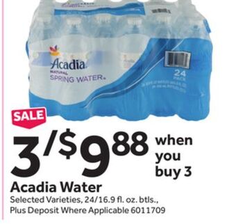 Stop&Shop Acadia water offer