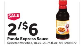 Stop&Shop Panda express sauce offer