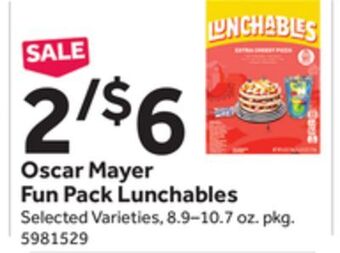 Stop&Shop Oscar mayer fun pack lunchables offer