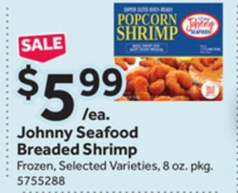 Stop&Shop Johnny seafood breaded shrimp offer
