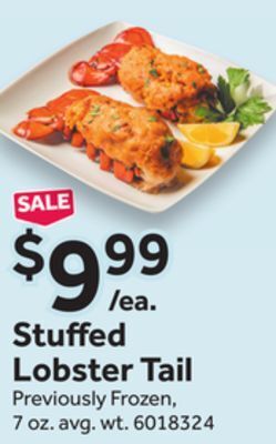 Stop&Shop Stuffed lobster tail offer
