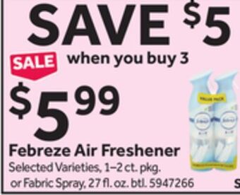Stop&Shop Febreze air freshener offer