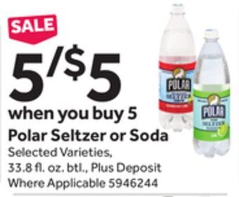 Stop&Shop Polar seltzer or soda offer