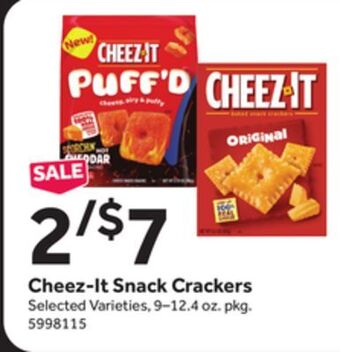 Stop&Shop Cheez-it snack crackers offer