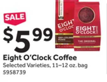 Stop&Shop Eight o'clock coffee offer