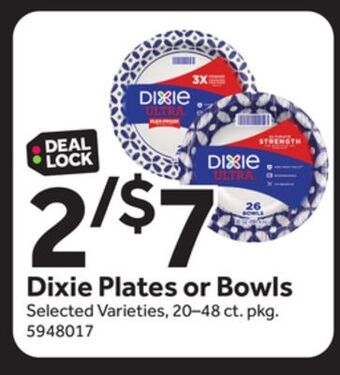 Stop&Shop Dixie plates or bowls offer