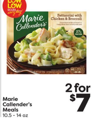 Weis Markets Marie callender's meals offer
