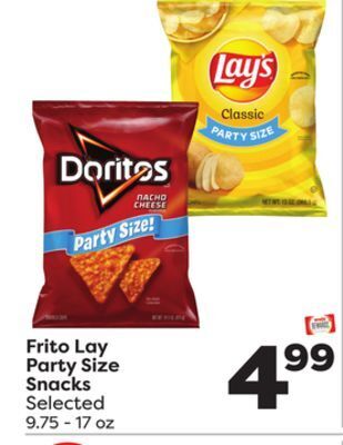 Weis Markets Frito lay party size snacks offer