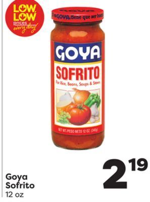 Weis Markets Goya sofrito offer