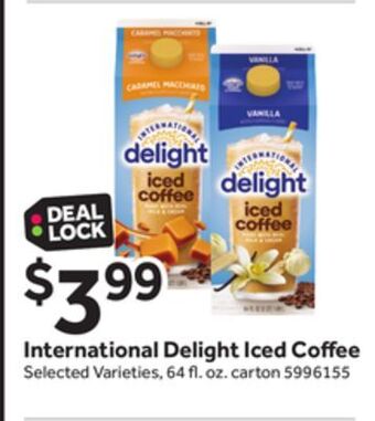 Stop&Shop International delight iced coffee offer