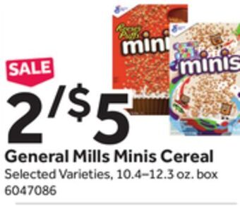 Stop&Shop General mills minis cereal offer