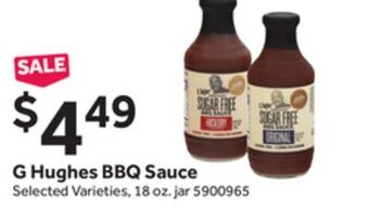 Stop&Shop G hughes bbq sauce offer