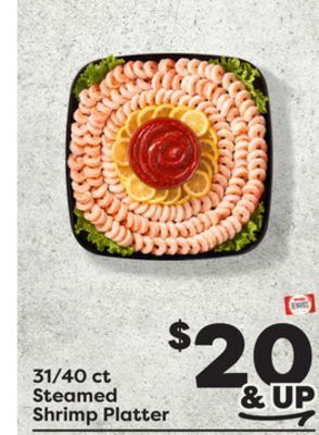 Weis Markets 31/40 ct steamed shrimp platter offer