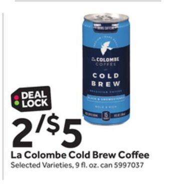 Stop&Shop La colombe cold brew coffee offer