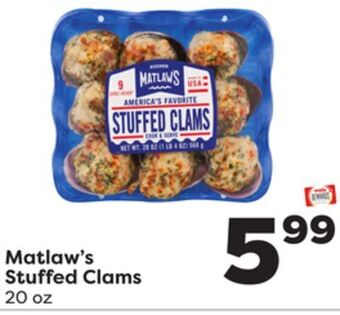 Weis Markets Matlaw's stuffed clams offer