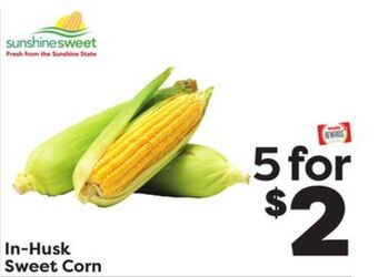 Weis Markets In-husk sweet corn offer