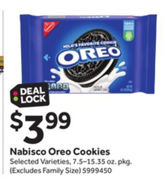Stop&Shop Nabisco oreo cookies offer
