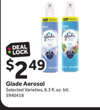 Stop&Shop Glade aerosol offer