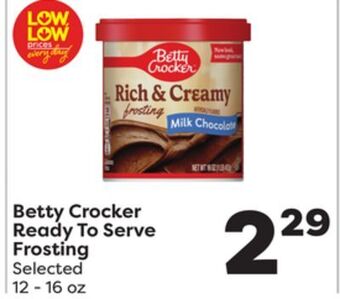 Weis Markets Betty crocker ready to serve frosting offer