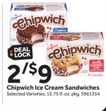 Stop&Shop Chipwich ice cream sandwiches offer