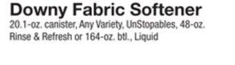 The Fresh Grocer Fabric softener offer