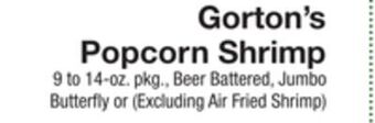 The Fresh Grocer Popcorn shrimp offer