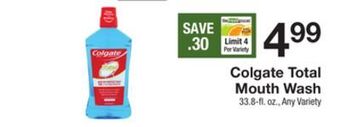 The Fresh Grocer Total mouth wash offer