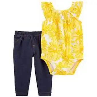 Kohl's Baby girl carter's floral bodysuit & pants set offer