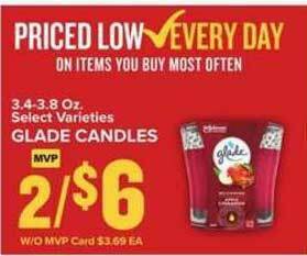 Food Lion Glade Candles offer