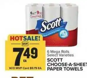 Food Lion Scott Choose-A-Sheet Paper Towels offer