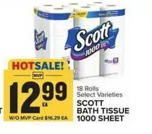 Food Lion Scott Bathh Tissue 1000 Sheet offer