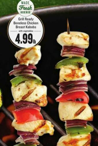 Lowes Foods Grill Ready Boneless Chicken Breast Kabobs offer