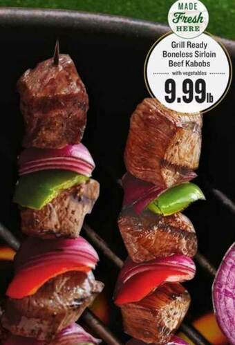 Lowes Foods Grill Ready Boneless Sirloin Beef Kabobs offer