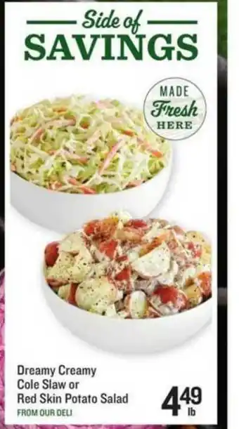 Lowes Foods Dreamy Creamy Cole Slaw Or Red Skin Potato Salad offer