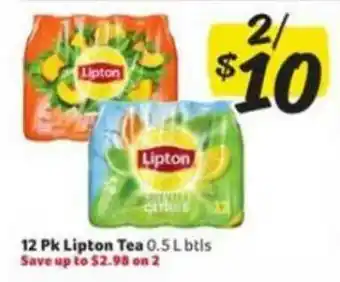 Winn Dixie 12 Pk Lipton Tea 0.5 L Btls offer