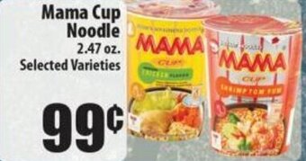 Times Supermarkets Mama Cup Noodle 2.47 oz offer