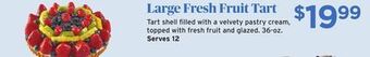 ShopRite Large fresh fruit tart offer