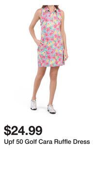 TJ Maxx Upf 50 golf cara ruffle dress offer
