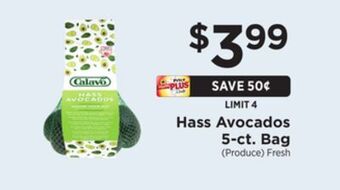 ShopRite Hass avocados 5-ct. bag offer