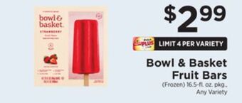 ShopRite Fruit bars offer