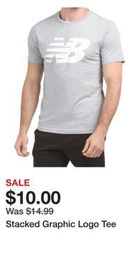 TJ Maxx Stacked graphic logo tee offer