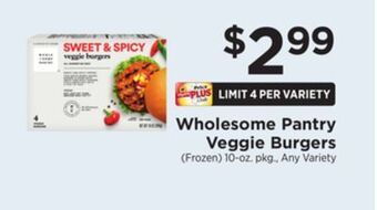 ShopRite Veggie burgers offer